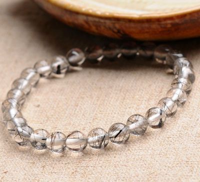 純天然精品 6mm巴西黑發(fā)晶圓珠手鏈——通透體好Y81Y 46的鑒賞與選購指南